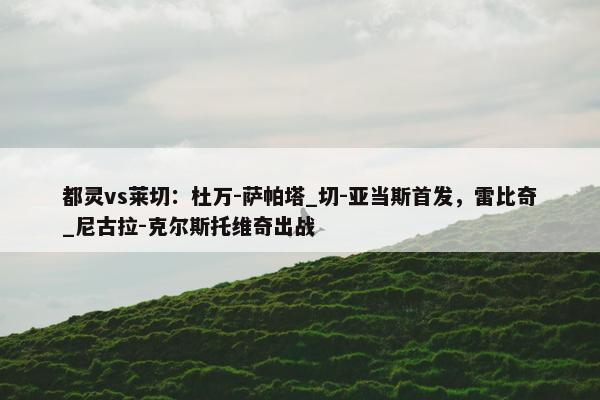 都灵vs莱切：杜万-萨帕塔_切-亚当斯首发，雷比奇_尼古拉-克尔斯托维奇出战