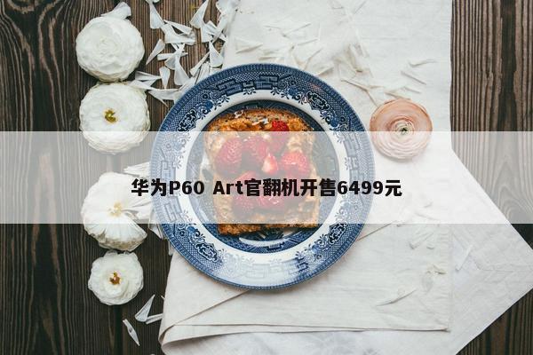 华为P60 Art官翻机开售6499元