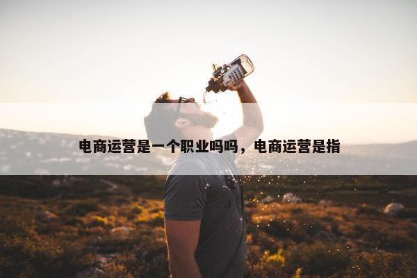 电商运营是一个职业吗吗，电商运营是指