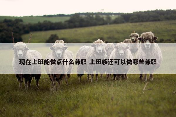 现在上班能做点什么兼职 上班族还可以做哪些兼职