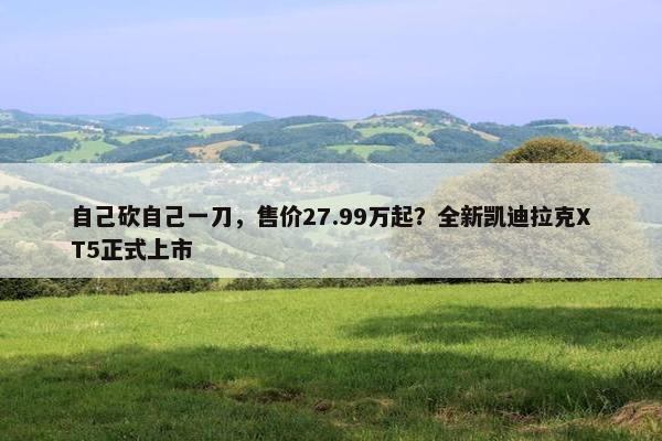 自己砍自己一刀，售价27.99万起？全新凯迪拉克XT5正式上市