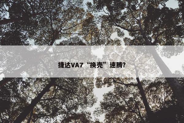 捷达VA7“换壳”速腾？