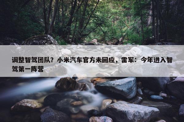 调整智驾团队？小米汽车官方未回应，雷军：今年进入智驾第一阵营