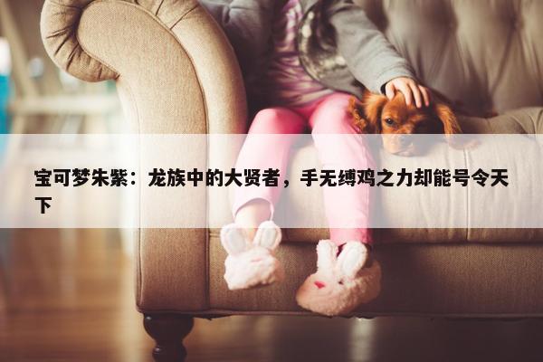 宝可梦朱紫：龙族中的大贤者，手无缚鸡之力却能号令天下