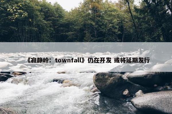 《寂静岭：townfall》仍在开发 或将延期发行