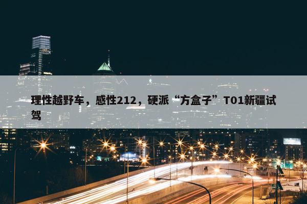 理性越野车，感性212，硬派“方盒子”T01新疆试驾