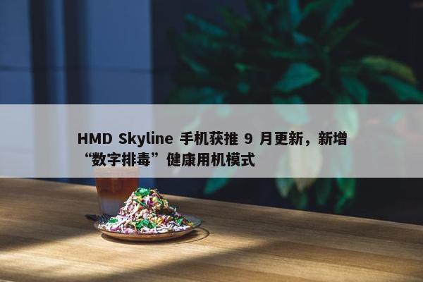 HMD Skyline 手机获推 9 月更新，新增“数字排毒”健康用机模式