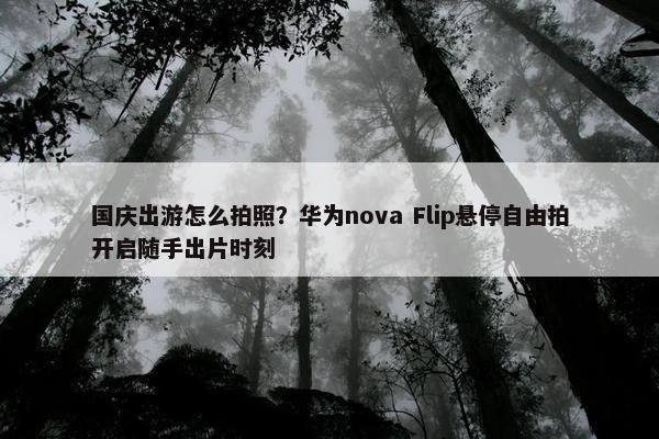 国庆出游怎么拍照？华为nova Flip悬停自由拍开启随手出片时刻