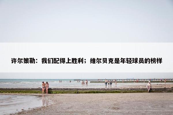 许尔策勒：我们配得上胜利；维尔贝克是年轻球员的榜样